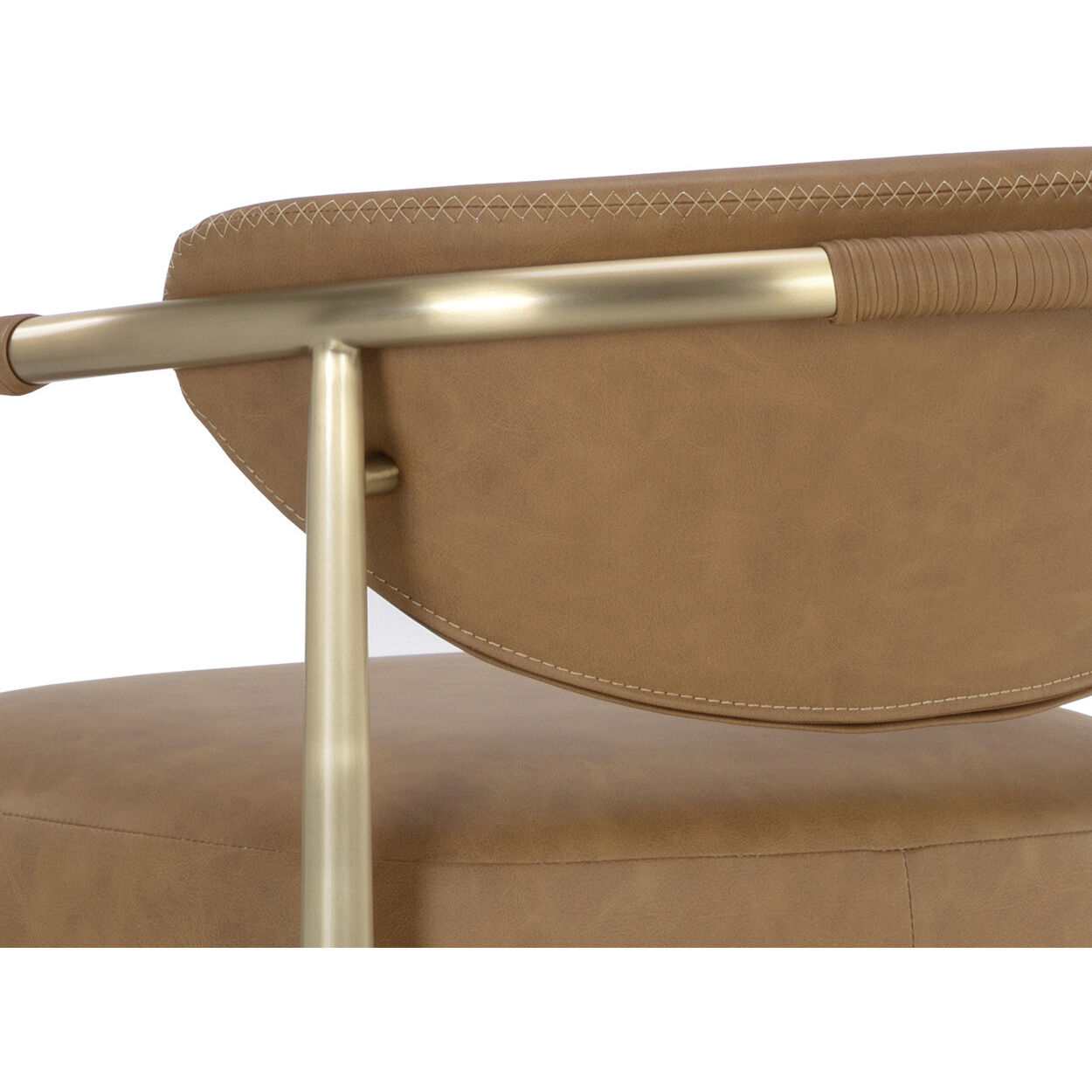 Heloise 40 inch Milliken Cognac Barstool